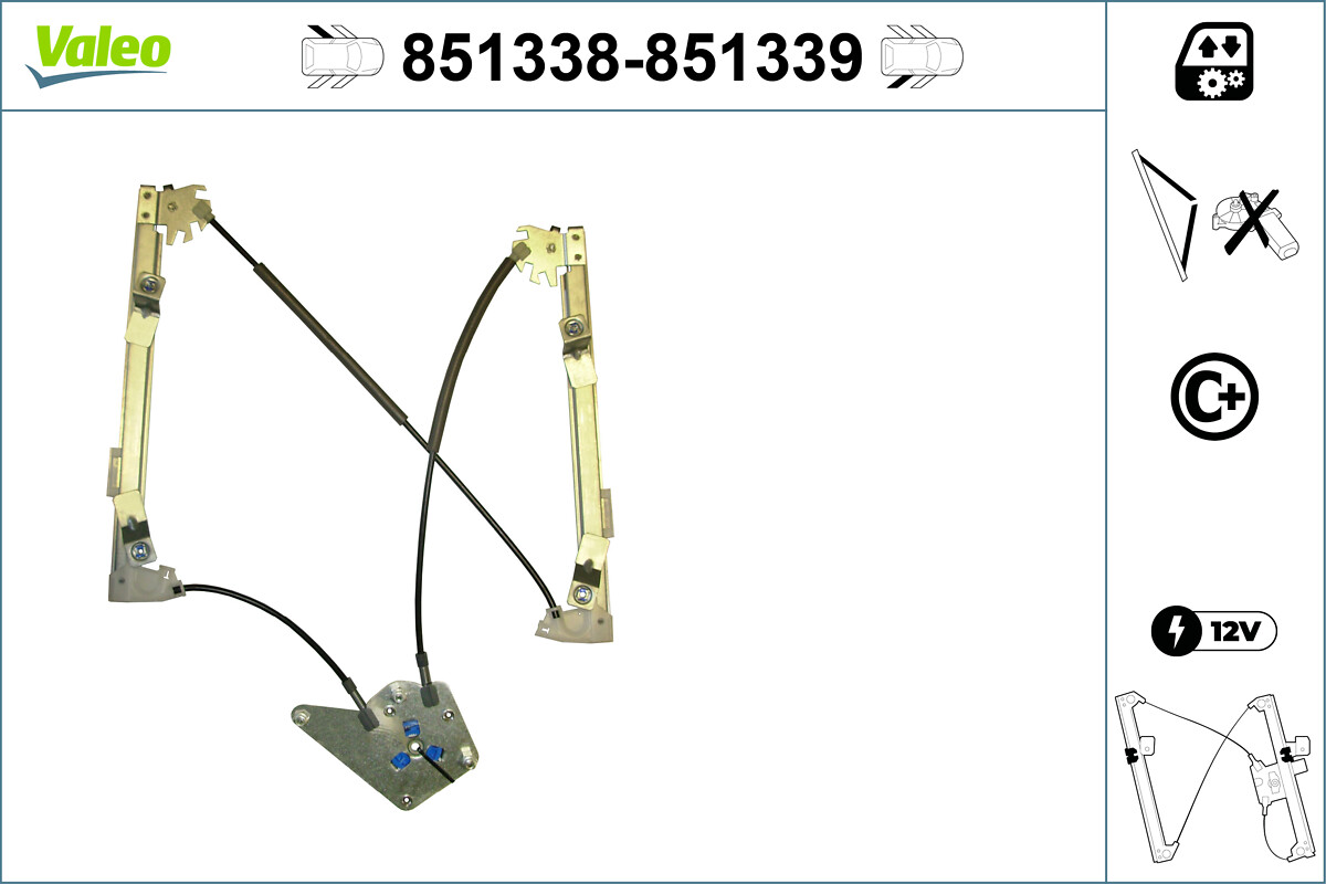 Alzacristallo VALEO 851339
